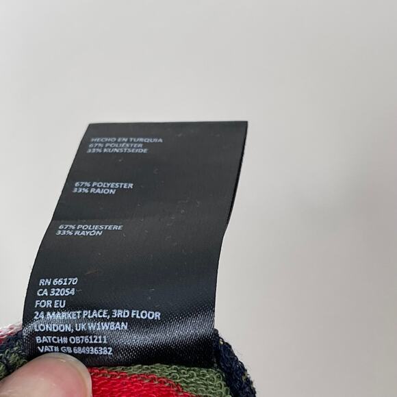 Urban Outfitters Striped Wide Leg Cropped Pants S - Picture 9 of 10